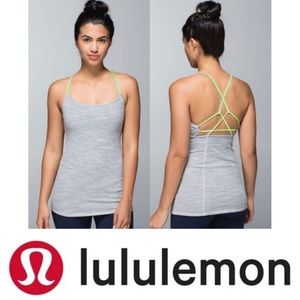 Lululemon Dancing Warrior Tank Silver/Mint Size M
